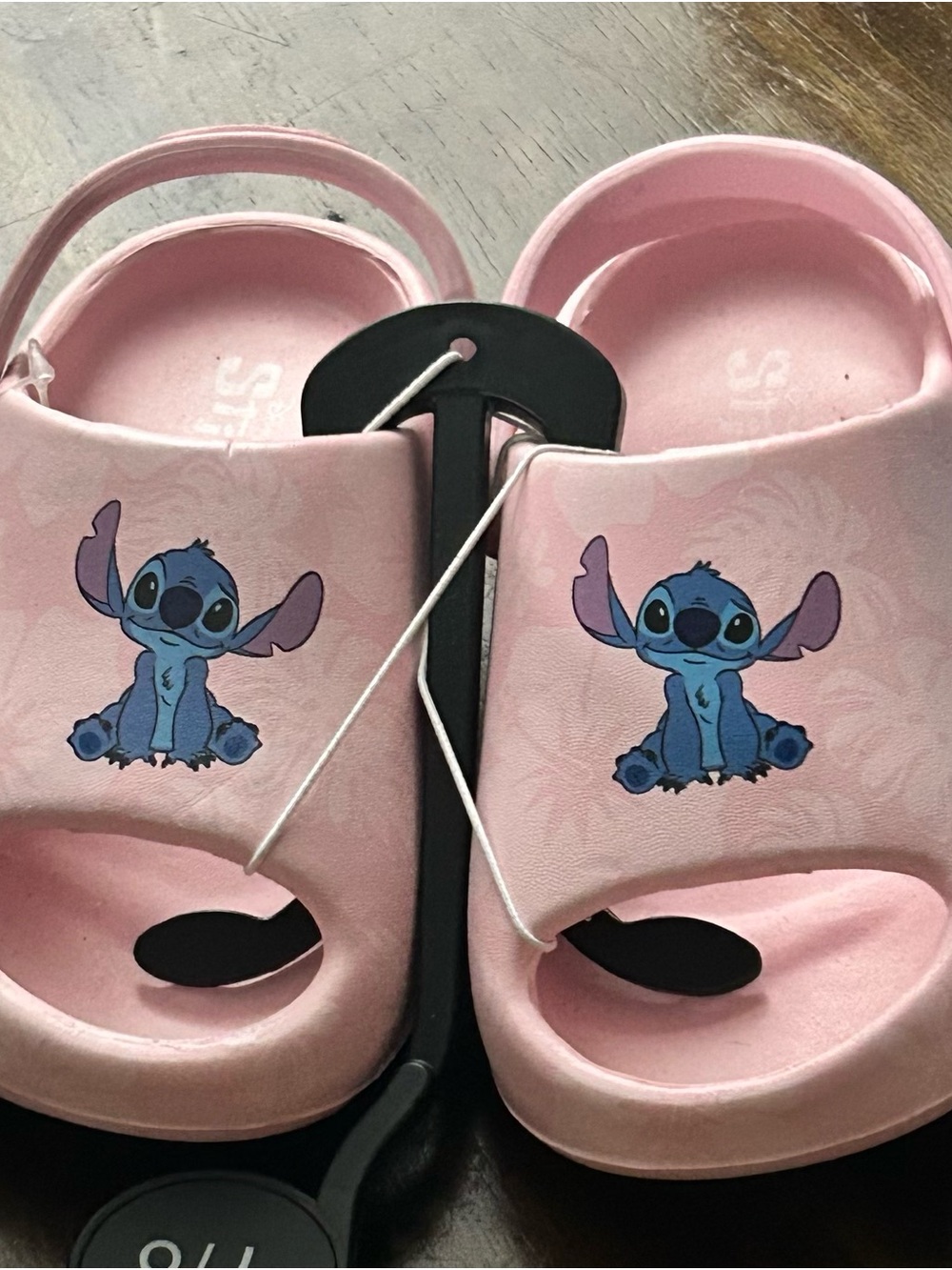 Disney stitch, clogs pink toddler, girls size 7 –8